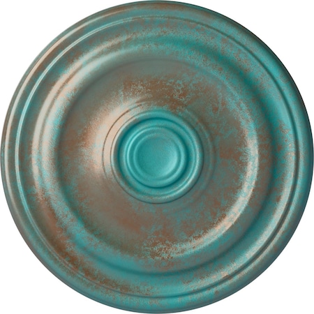 Ekena Millwork Kepler Traditional Medallion (For Canopies up to 3 3/4"), 15 7/8"OD x 1 1/2"P, Copper Green Patina CM16KPCGS